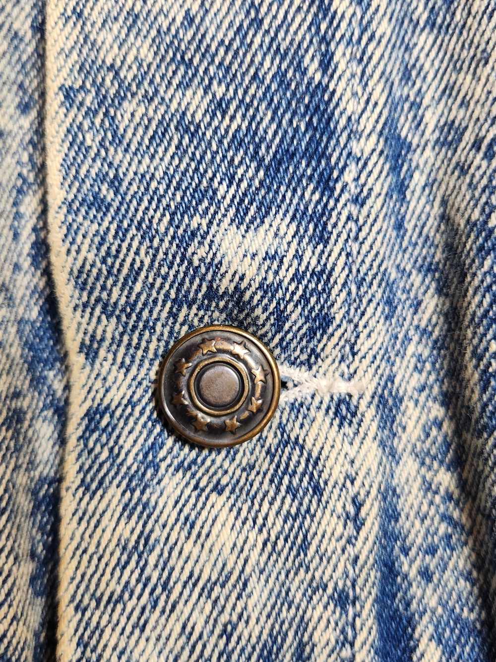 Vintage 80s Fringe Acid-Wash Blue Denim Jacket Studs Beads M/L See  Pics - Picture 10 of 10